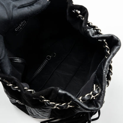 Chanel Bucket Bag Goatskin/Sue Calfskin Black