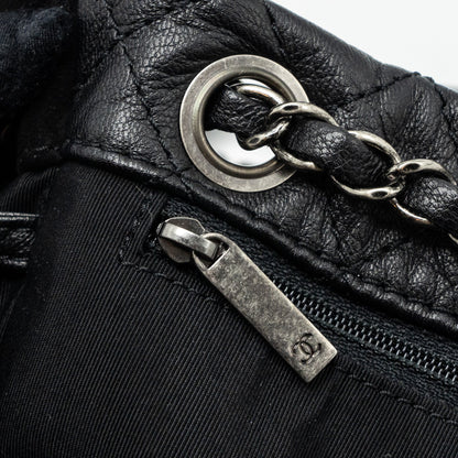 Chanel Bucket Bag Goatskin/Sue Calfskin Black