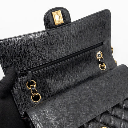 Chanel Medium Classic Double Flap Bag Caviar black