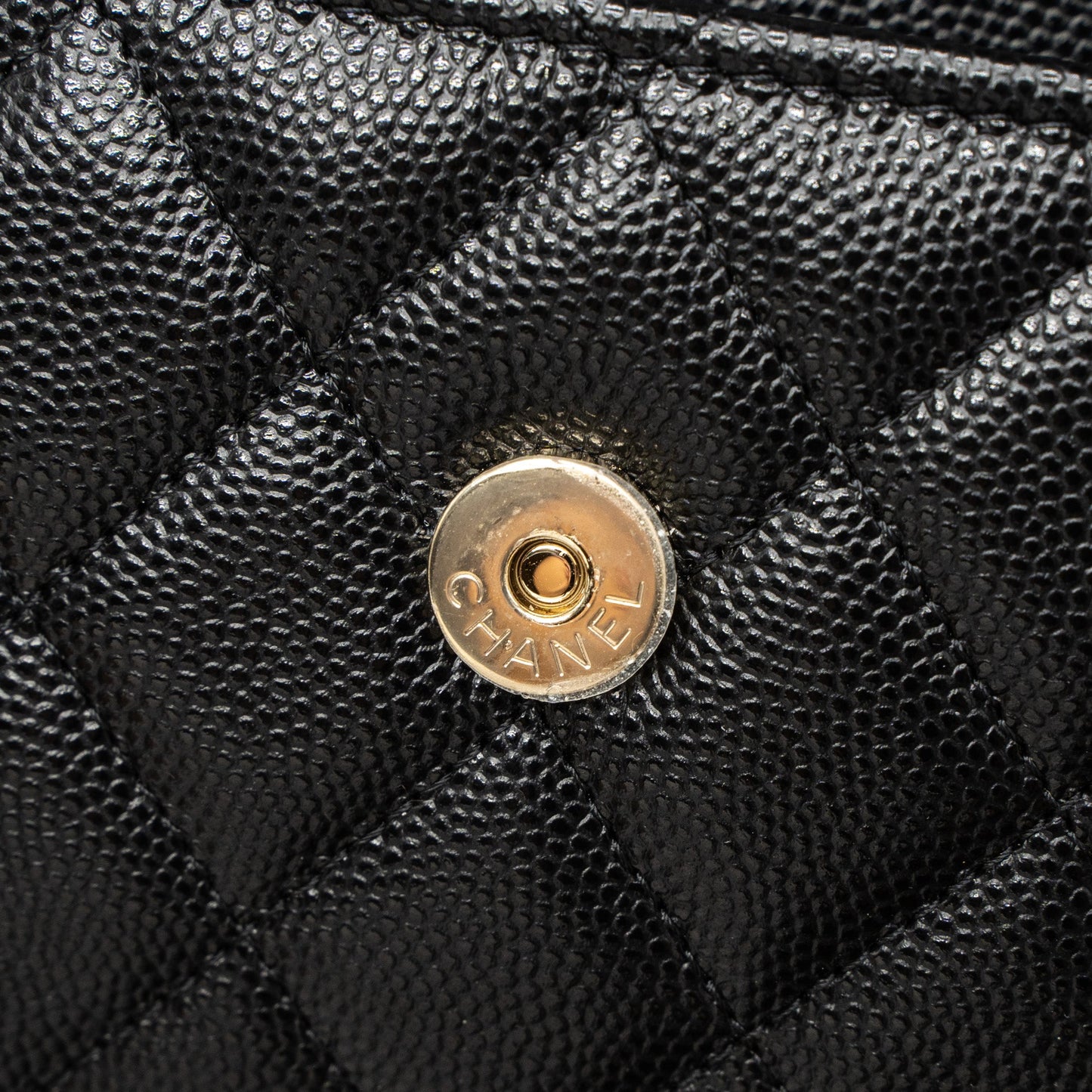 Chanel 23P Top Handle Mini Flap Bag Caviar Black L (Mcrochip)