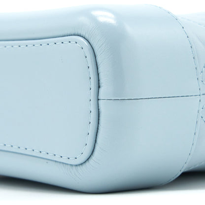 Chanel Small Gabrielle Hobo Bag Lambskin Light Blue Multicolour Hardware