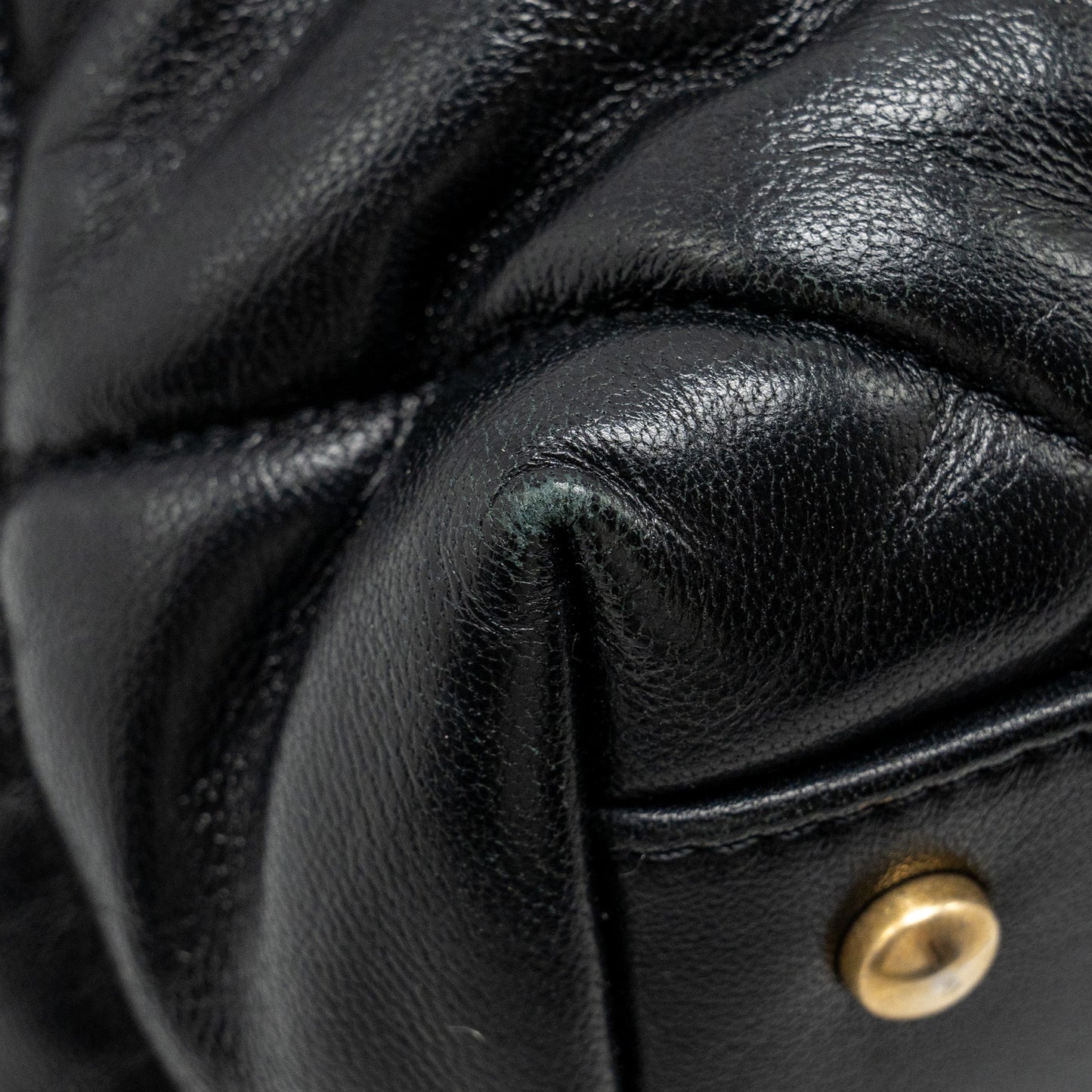 Chanel New York Bowling Bag Quilted Lambskin Black