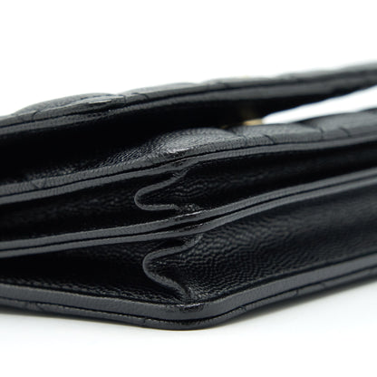 Chanel Mini Wallet On Chain Caviar Black L