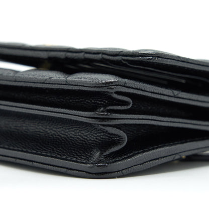 Chanel Mini Wallet On Chain Caviar Black L