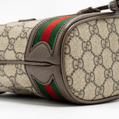 Gucci Ophidia mini Bucket Bag GG Supreme Canvas Beige / Ebony