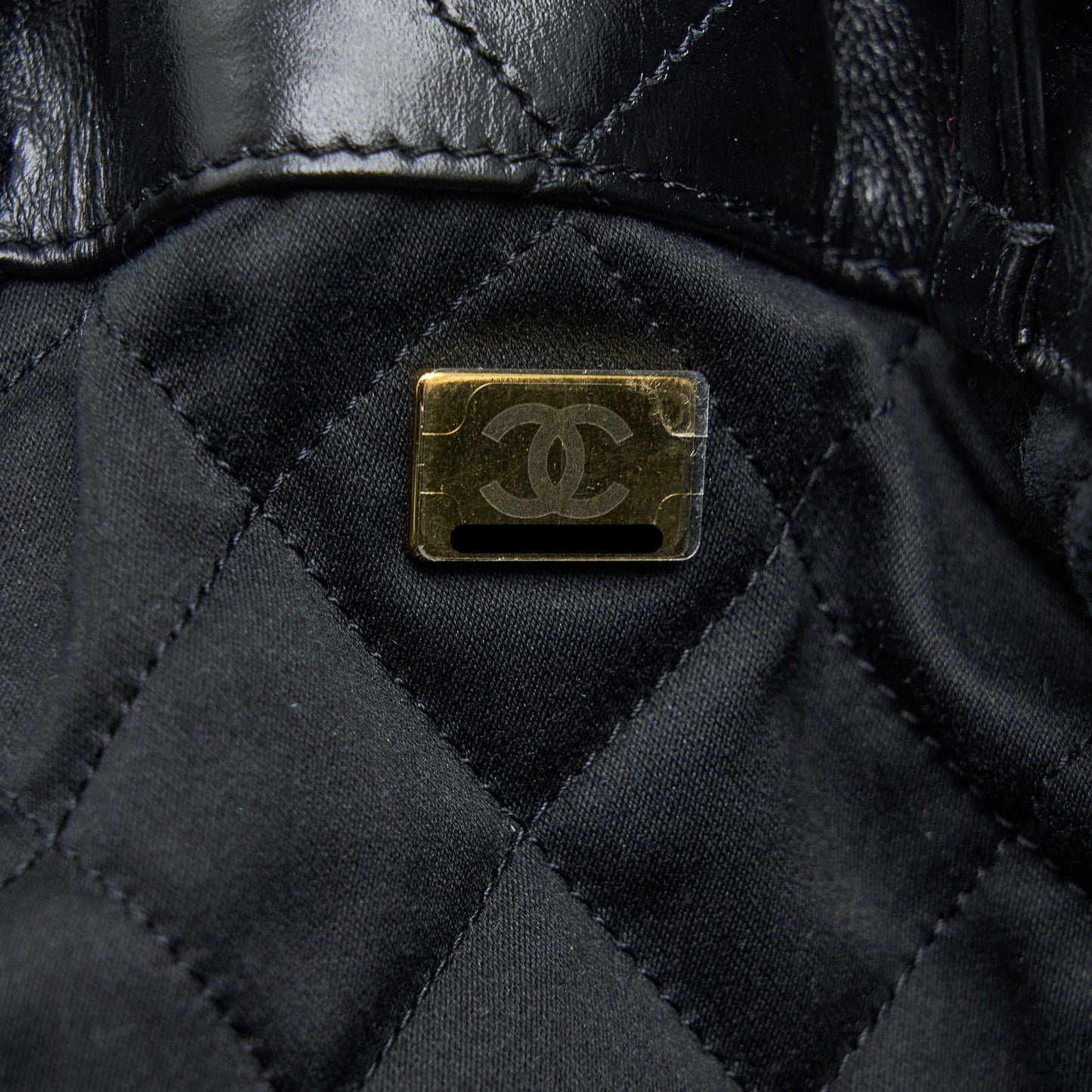 Chanel 22 Backpack Shiny Calfskin Black Brushed  (Microchip)