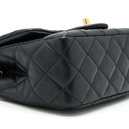 Chanel Mini Square Pearl Crush Lambskin Black