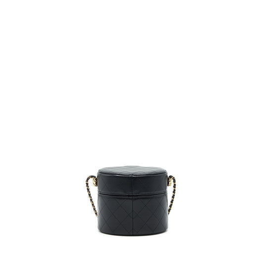 Chanel small vanity with chain lambskin black L