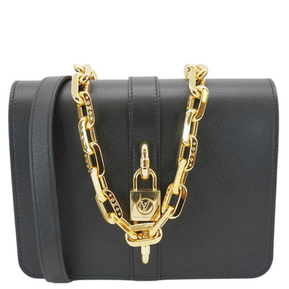 LOUIS VUITTON Rendez Vous Calfskin Leather Crossbody Bag Black
