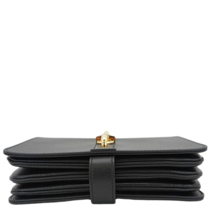 LOUIS VUITTON Rendez Vous Calfskin Leather Crossbody Bag Black