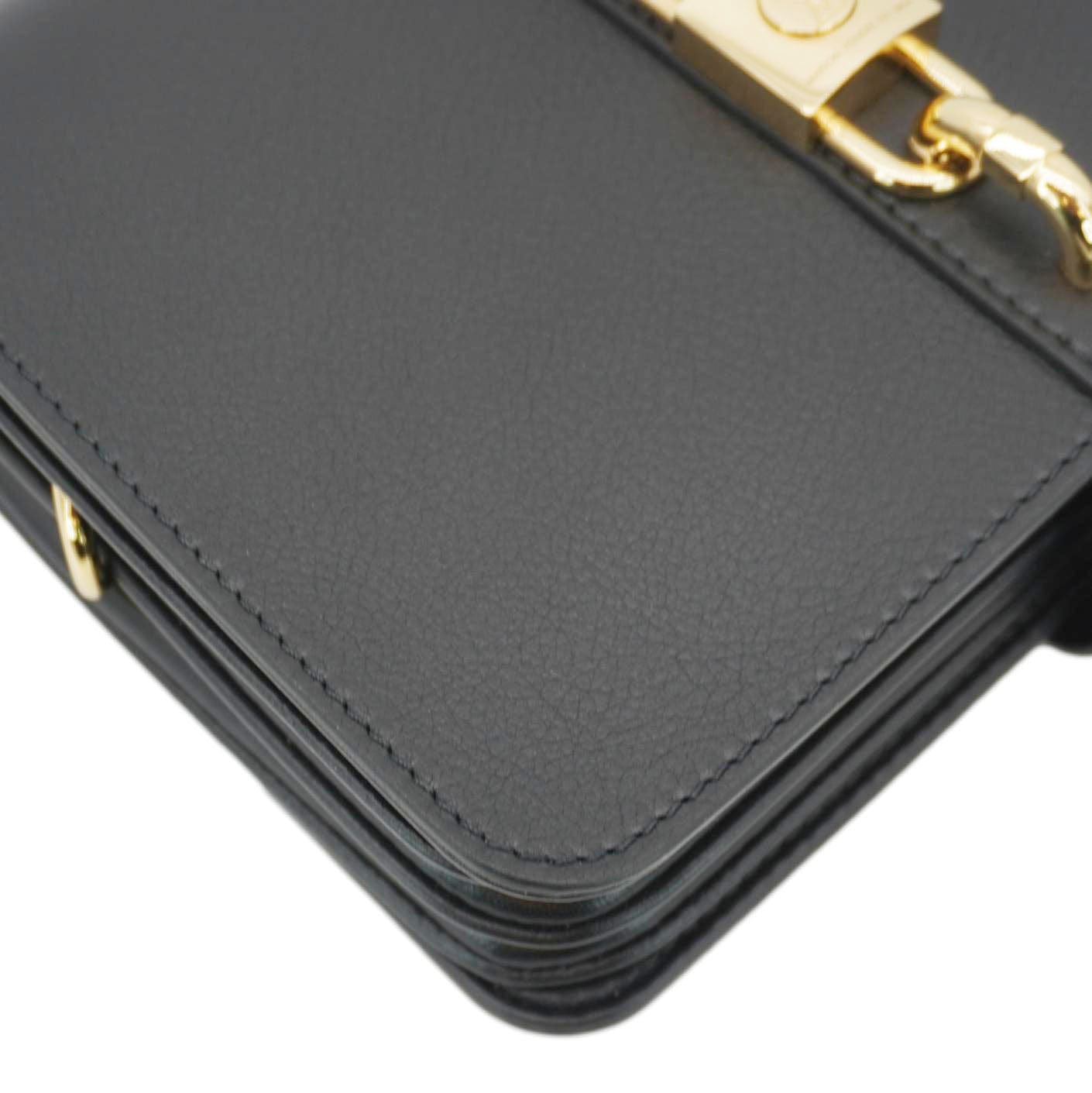 LOUIS VUITTON Rendez Vous Calfskin Leather Crossbody Bag Black