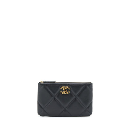 Chanel 19 Pouch Lambskin Black