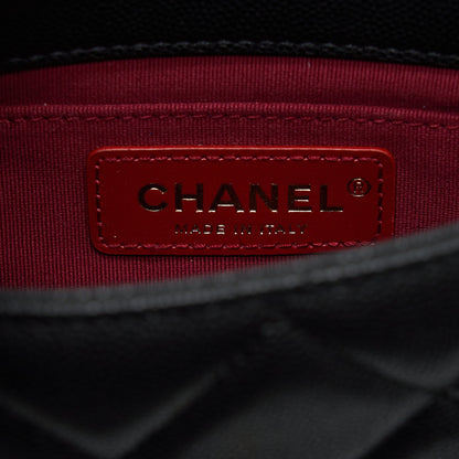 Chanel 22A Small Flap Bag Caviar Black Brushed  (Microchip)