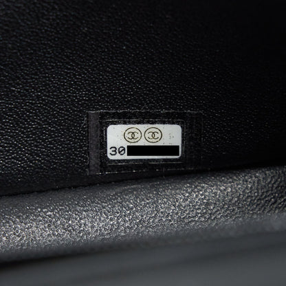 Chanel Mini Rectangular Flap Bag Black L LAMBSKIN