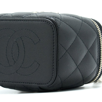 Chanel Mini Vanity With Giant Chain Caviar Black