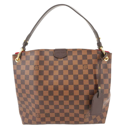 LOUIS VUITTON Graceful PM Damier Ebene Shoulder Bag Brown
