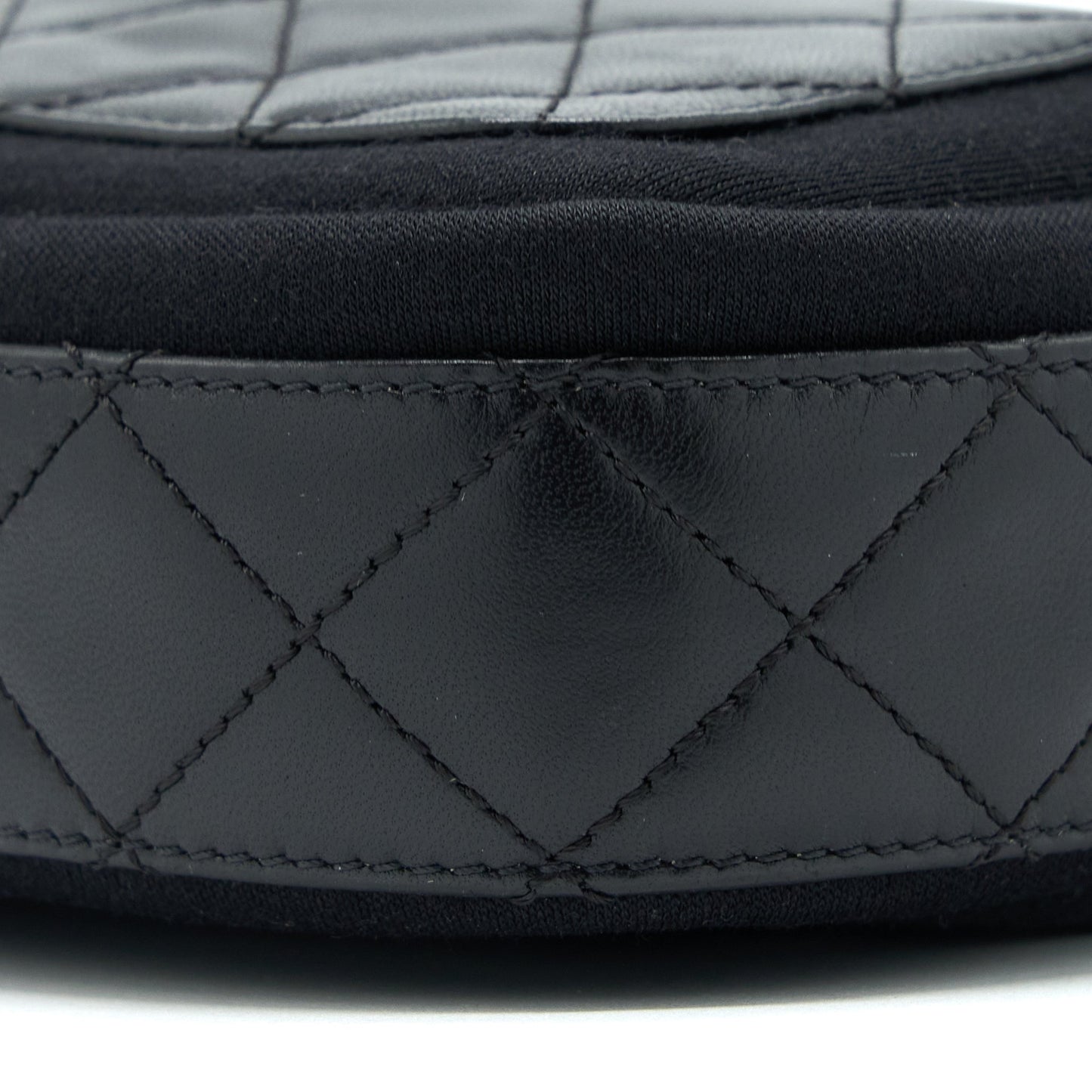 Chanel Camera Bag Leather/ Canvas Black