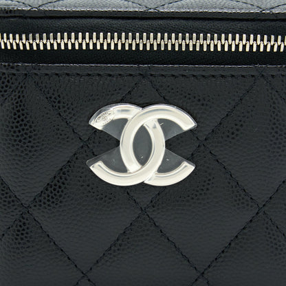 Chanel Mini Vanity With Giant Chain Caviar Black
