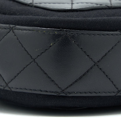 Chanel Camera Bag Leather/ Canvas Black