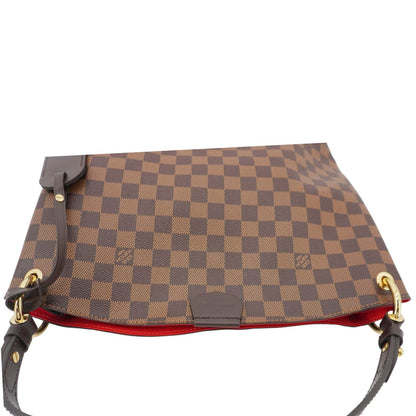 LOUIS VUITTON Graceful PM Damier Ebene Shoulder Bag Brown