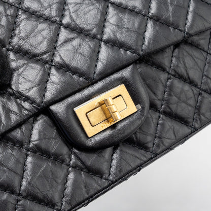 Chanel Mini 2.55 Reissue Flap Bag Aged Calfskin Black