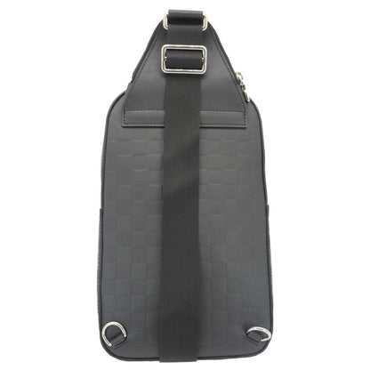 LOUIS VUITTON Avenue Sling Damier Infini Leather Backpack Bag Black