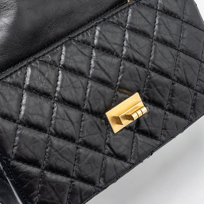 Chanel Mini 2.55 Reissue Flap Bag Aged Calfskin Black
