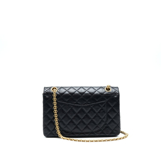Chanel Small Reissue 2.55 Flap Bag Black Brushed