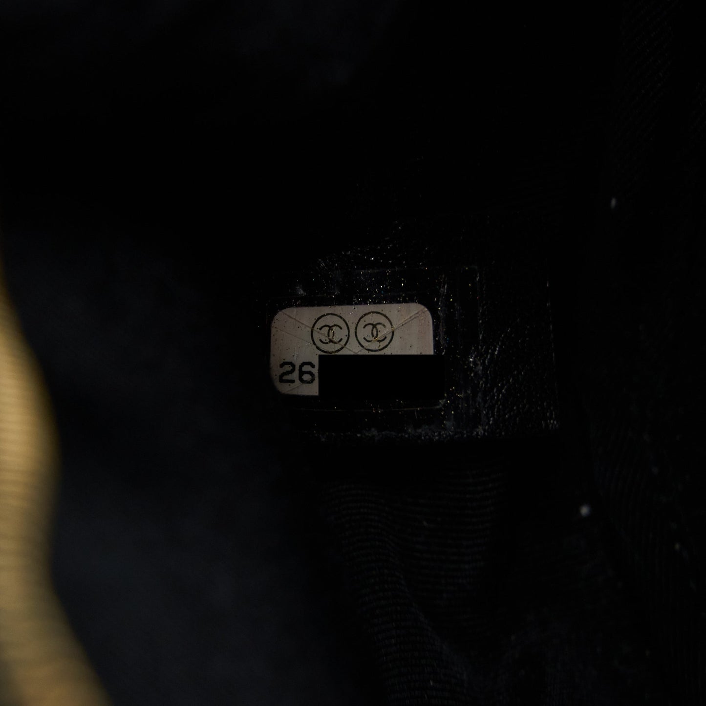 Chanel Camera Bag Leather/ Canvas Black