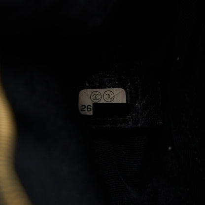 Chanel Camera Bag Leather/ Canvas Black