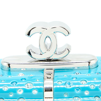 Chanel 19K Ski Gondola Evening Bag Light Blue