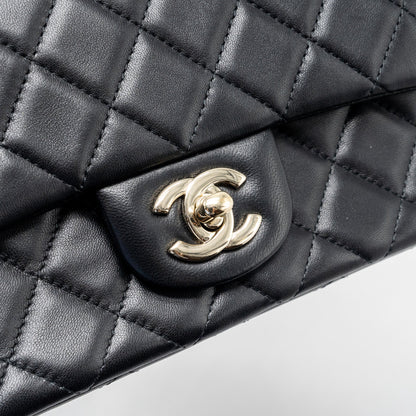 Chanel Mini Rectangular Flap Bag Lambskin Black L