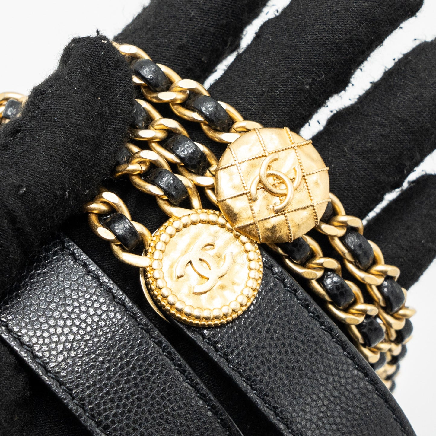 Chanel Mini Twist Your Button Flap Bag Caviar Black (Microchip)