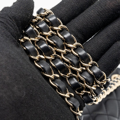 Chanel Mini Rectangular Flap Bag Lambskin Black L