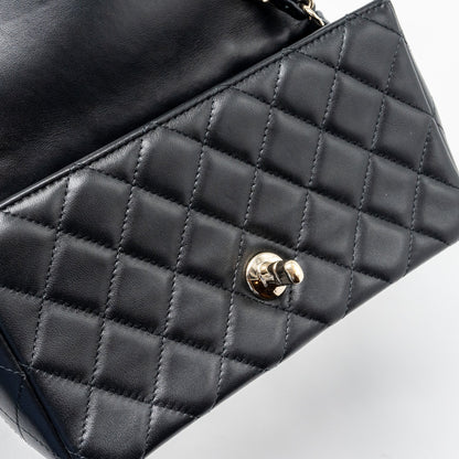 Chanel Mini Rectangular Flap Bag Lambskin Black L