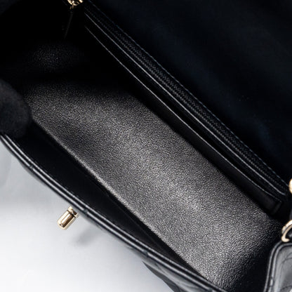 Chanel Mini Rectangular Flap Bag Lambskin Black L