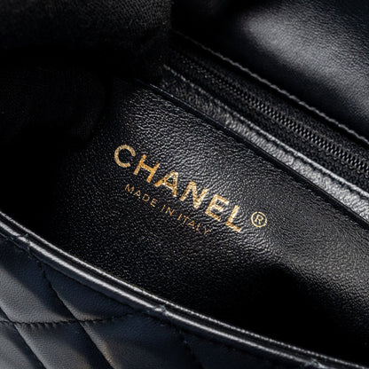 Chanel Mini Rectangular Flap Bag Lambskin Black L