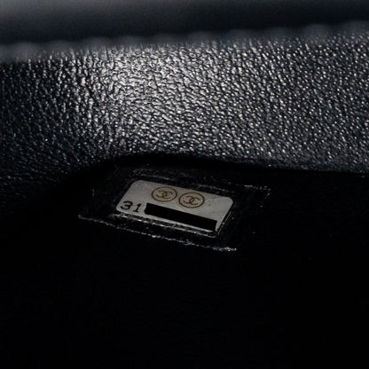Chanel Mini Rectangular Flap Bag Lambskin Black L