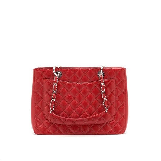 Chanel Grand Shopping Tote caviar Red with