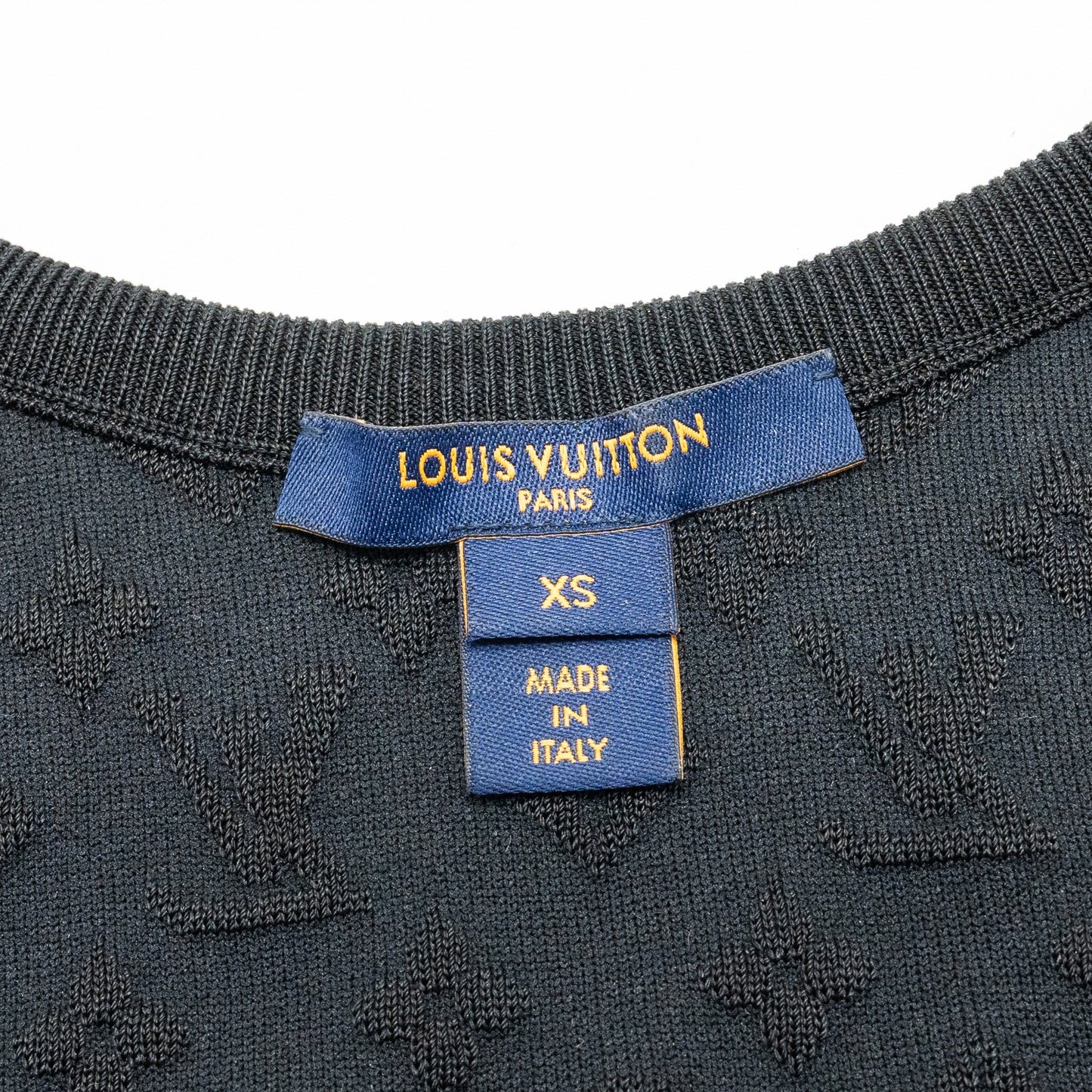 Louis Vuitton size XS Sporty Tank Top and shorts suit Embossed Monogram silk/polyamide black /red