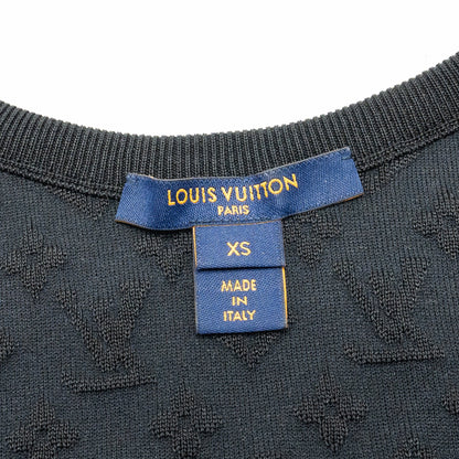 Louis Vuitton size XS Sporty Tank Top and shorts suit Embossed Monogram silk/polyamide black /red