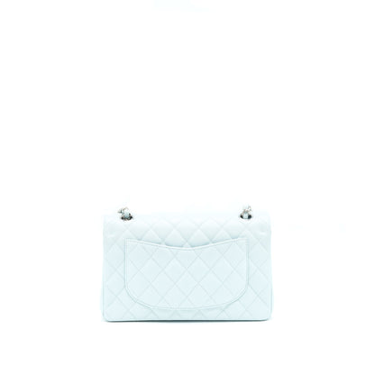 Chanel 21K Small Classic Double Flap Bag Caviar Light Blue
