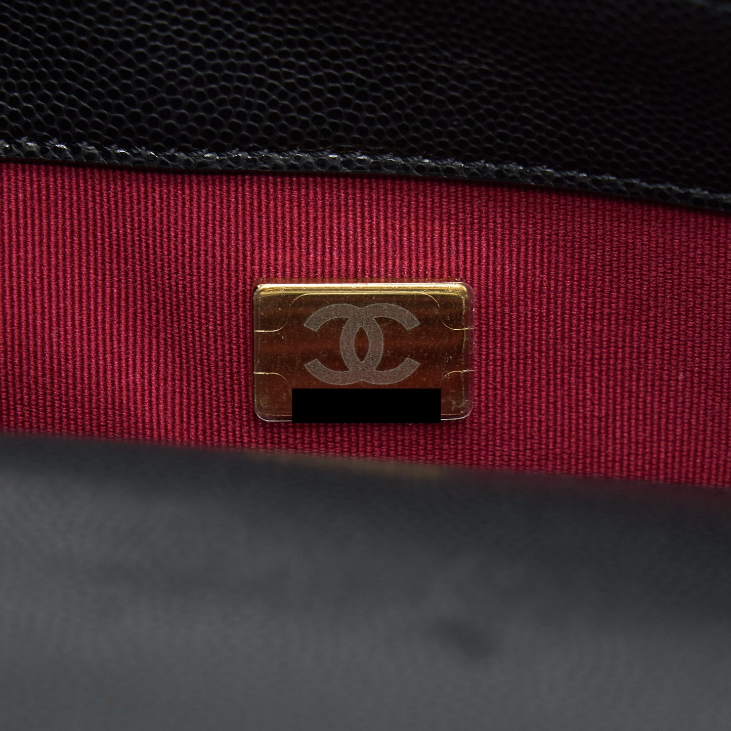 Chanel 22A Small Flap Bag With Button On Chains Caviar Black Brushed