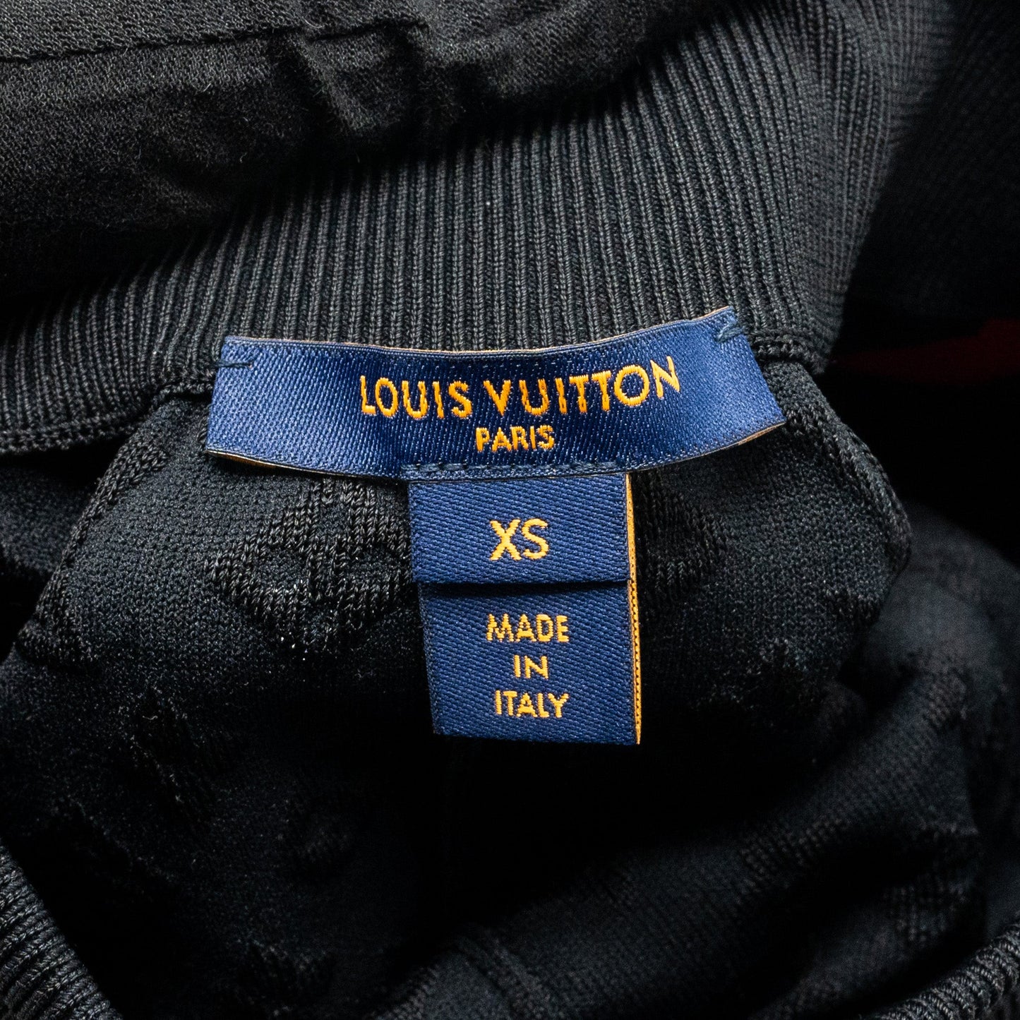 Louis Vuitton size XS Sporty Tank Top and shorts suit Embossed Monogram silk/polyamide black /red