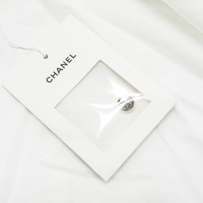 Chanel 22B Size 38 Blouse Shirt Cotton/ Silk White / Black