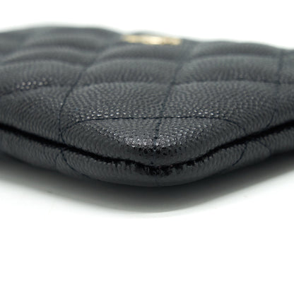 Chanel Mini Pouch Caviar Black L