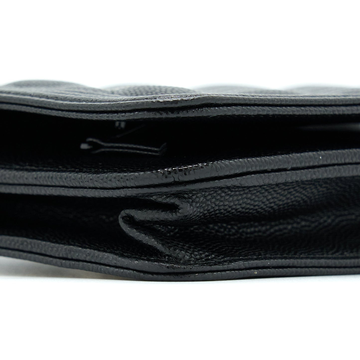 Chanel Boy Wallet On Chain Caviar Black L