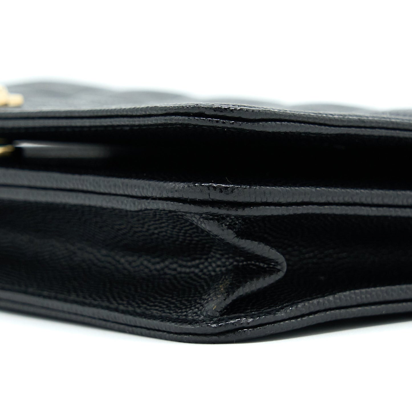 Chanel Boy Wallet On Chain Caviar Black L