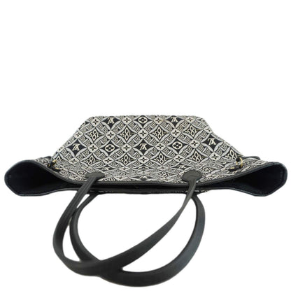 LOUIS VUITTON Neverfull MM Since 1854 Jacquard Shoulder Bag Black
