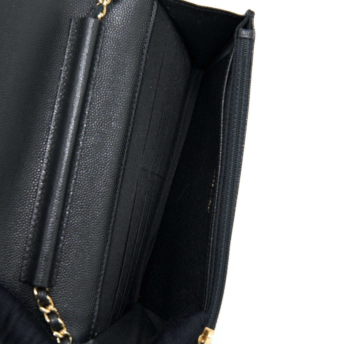 Chanel Boy Wallet On Chain Caviar Black L